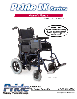 Owner`s Manual Exeter, PA St. Catharines, ON 1-800-800-8586