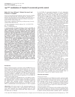 ApcMIN modulation of vitamin D secosteroid