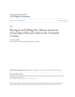 Buying In and Selling Out: African-American