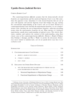 Upside-Down Judicial Review - The Georgetown Law Journal