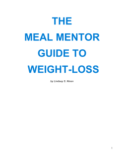 THE MEAL MENTOR GUIDE TO WEIGHT-LOSS