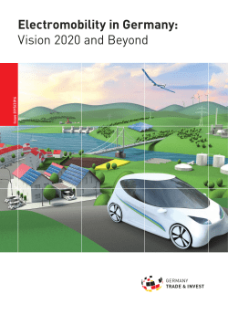 Electromobility in Germany: Vision 2020 and Beyond
