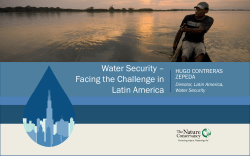 Water Security &ndash; Facing the Challenge in Latin America