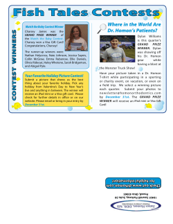 October 2015 Fish Tales
