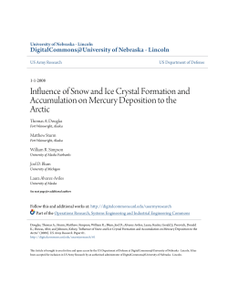 Influence of Snow and Ice Crystal Formation and Accumulation on