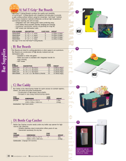 Specsheet - Webstaurant Store