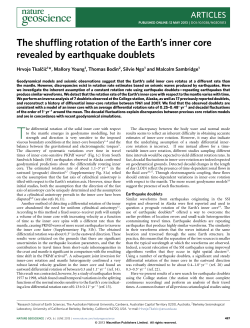 The shuffling rotation of the Earth`s inner core revealed by