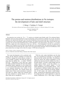 The proton and neutron distributions in Na isotopes: the