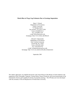 Match Bias in Wage Gap Estimates Due to Earnings Imputation
