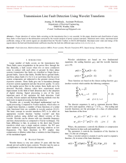 Detection and Classification of Transmission Line Faults