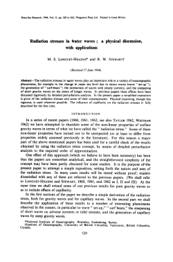 Radiation stresses in water waves