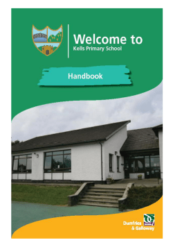the Kells Primary School handbook