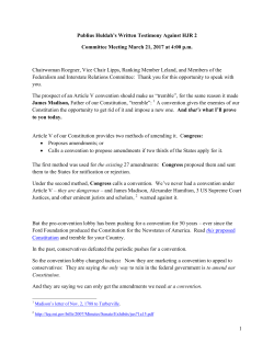 Publius Huldah Ohio House Committee Testimony