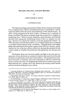 Imagery, Politics, and Jury Reform
