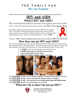 HIV and AIDS - The Family Van