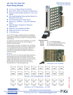40-110/115/120/125 Reed Relay Module
