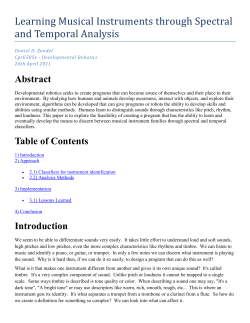 Learning Musical Instruments through Spectral and