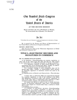 Electronic Signatures