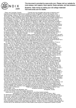 Ethnic and Linguistic Canada &euro;&euro;&euro;&euro;&euro;&euro;&euro;&euro;Canada has long