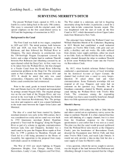 Surveying Merritt`s Ditch