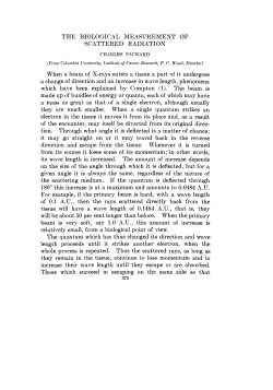 THE BIOLOGICAL MEASUREMENT OF