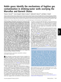 Noble gases identify the mechanisms of fugitive gas contamination