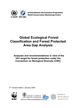 Global Ecological Forest Classification and Forest Protected