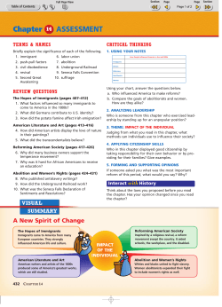Chapter ASSESSMENT - Northside Middle School