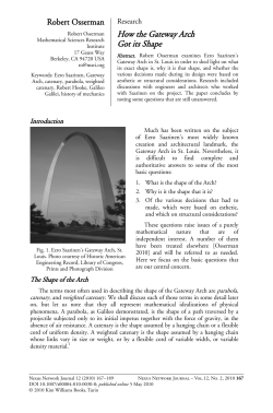 How the Gateway Arch Got its Shape