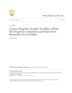 Generic Drug Price Scandal: Too Bitter a Pill for