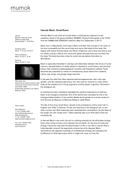 Hannah Black. Small Room