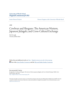 Cowboys and Shoguns: The American Western, Japanese Jidaigeki