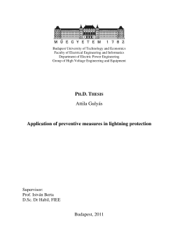 Application of preventive measures in lightning protection