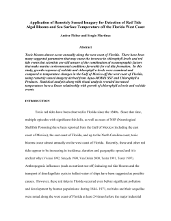 Toxic red tides have been observed in Florida since the 1840s