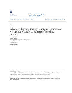 Enhancing learning through strategies lecturers use: A snapshot of