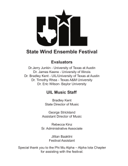 State Wind Ensemble Festival