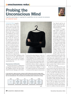 Proving the Unconscious Mind.
