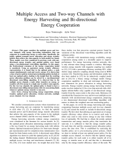 Multiple Access and Two-way Channels with Energy