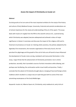 Assess the impact of Christianity on Insular art