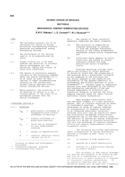 SEISMIC DESIGN OF BRIDGES SECTION 6 MECHANICAL