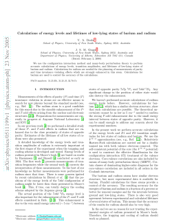 Calculations of energy levels and lifetimes of low