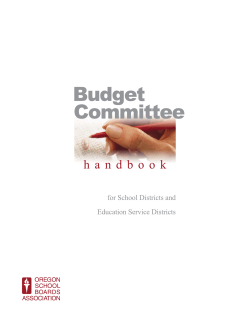 Budget Committee Handbook - Riverdale School District