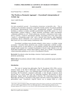 PDF version - PAIDEIA - PHILOSOPHICAL E