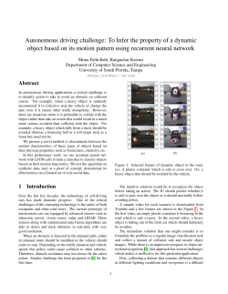 Autonomous driving challenge: To Infer the