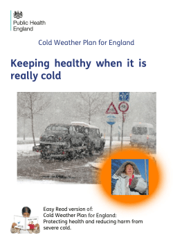 Cold weather plan - Accommodation YES