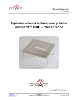 OnBoard™ SMD – 169 antenna