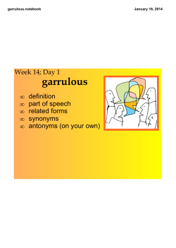 garrulous