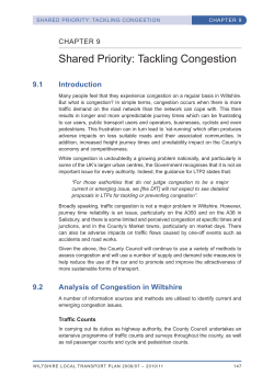 LTP 2 Chapter 9 Tackling Congestion Chapter 9