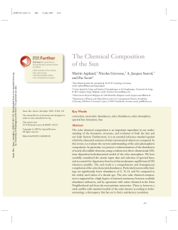 The Chemical Composition of the Sun