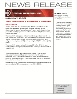 Almost 50% Disapprove of No Police Float in Pride Parade